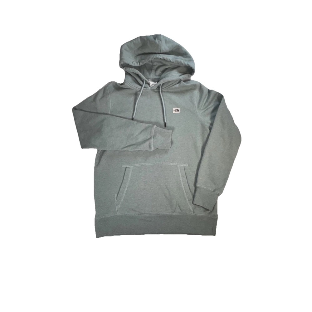 The North Face Hoodie Womens Medium Sage‎ Green Pullover Fleece Kangaroo Pocket